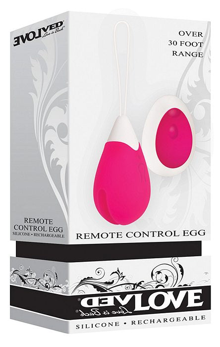 Evolved Egg Pink Vibrator W/ Remote Control