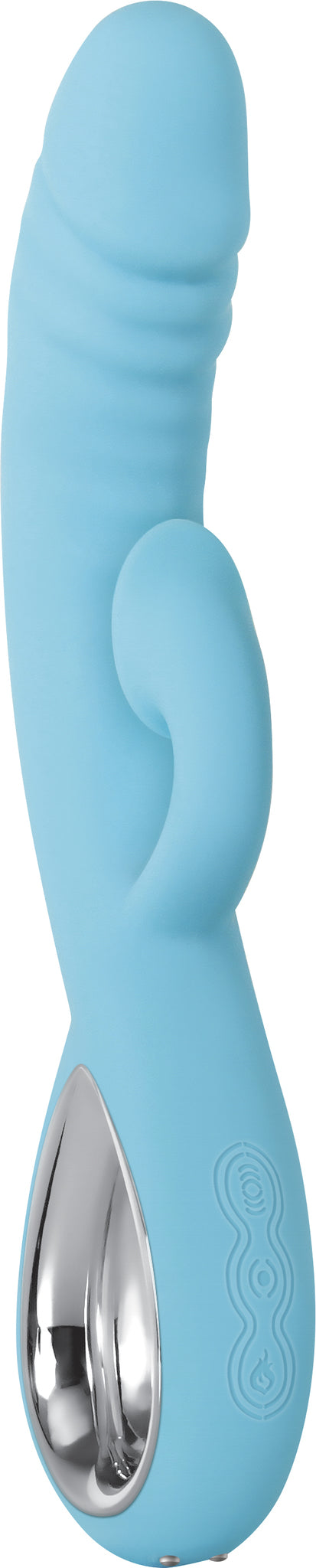 Evolved Triple Infinity Vibrator W/ Suction Blue