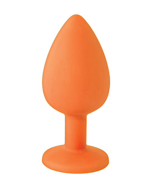 The 9's Booty Call Silicone Butt Plug Orange Hit It Hard