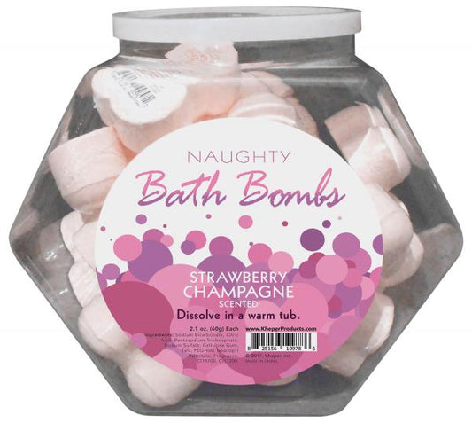 Naughty Bath Bombs Fishbowl 24 Pc