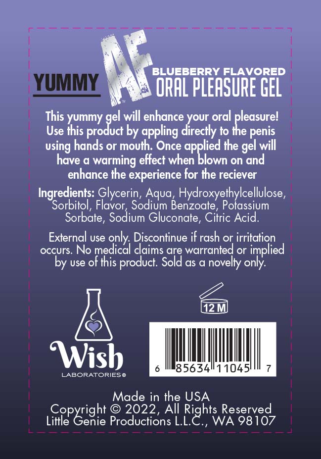 Yummy Af Oral Pleasure Gel 2.2oz