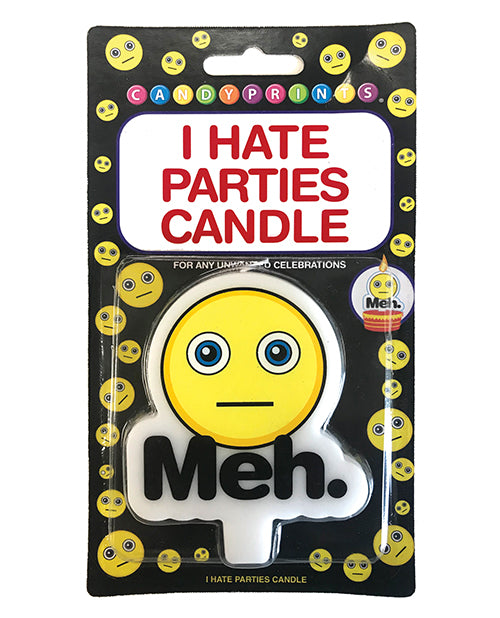 (wd) I Hate Parties Candle Meh