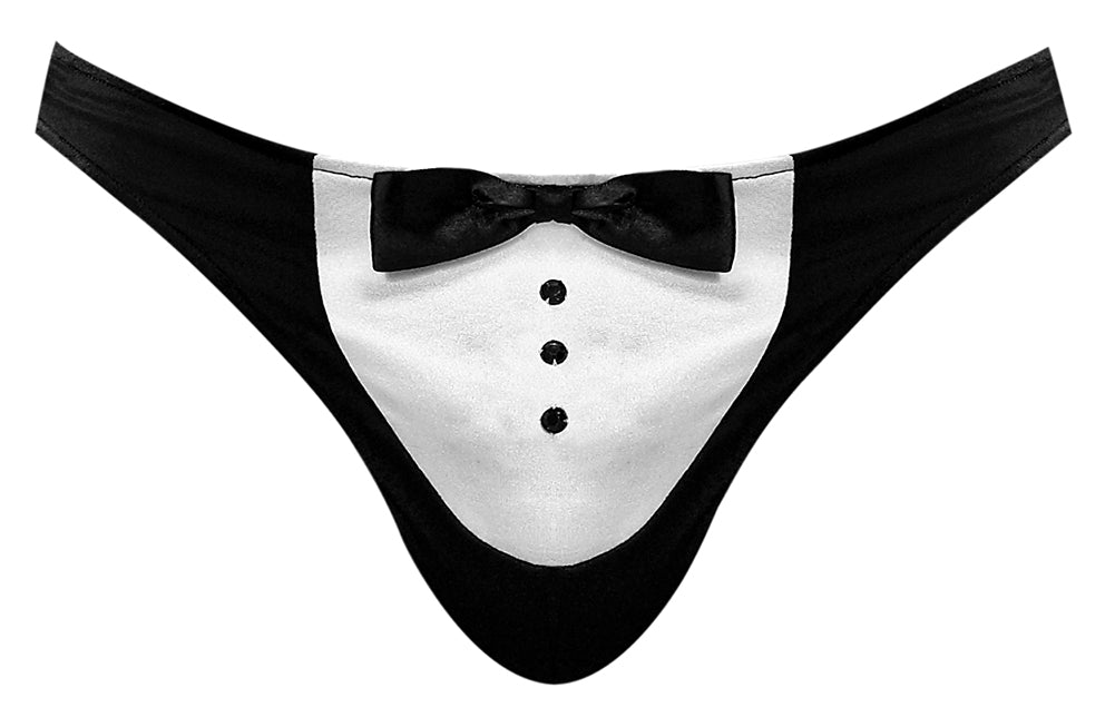 Novelty Maitre D Thong Black O/s