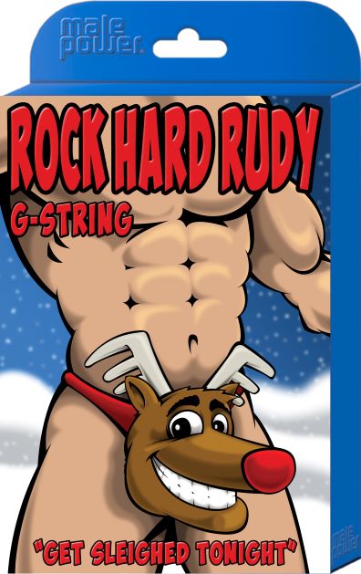 Novelty Rock Hard Rudy G-string O/s