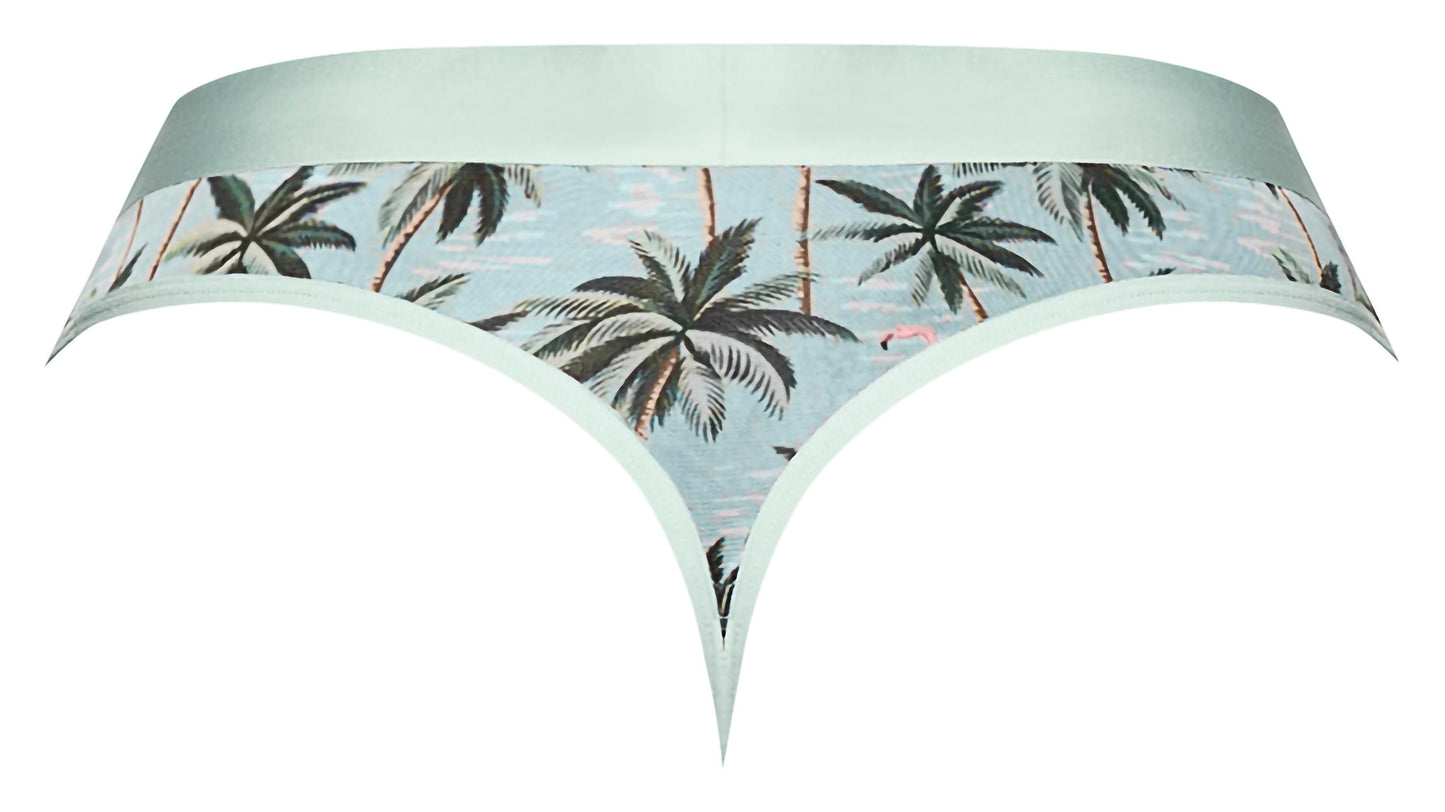 Sheer Prints Thong Flamingo