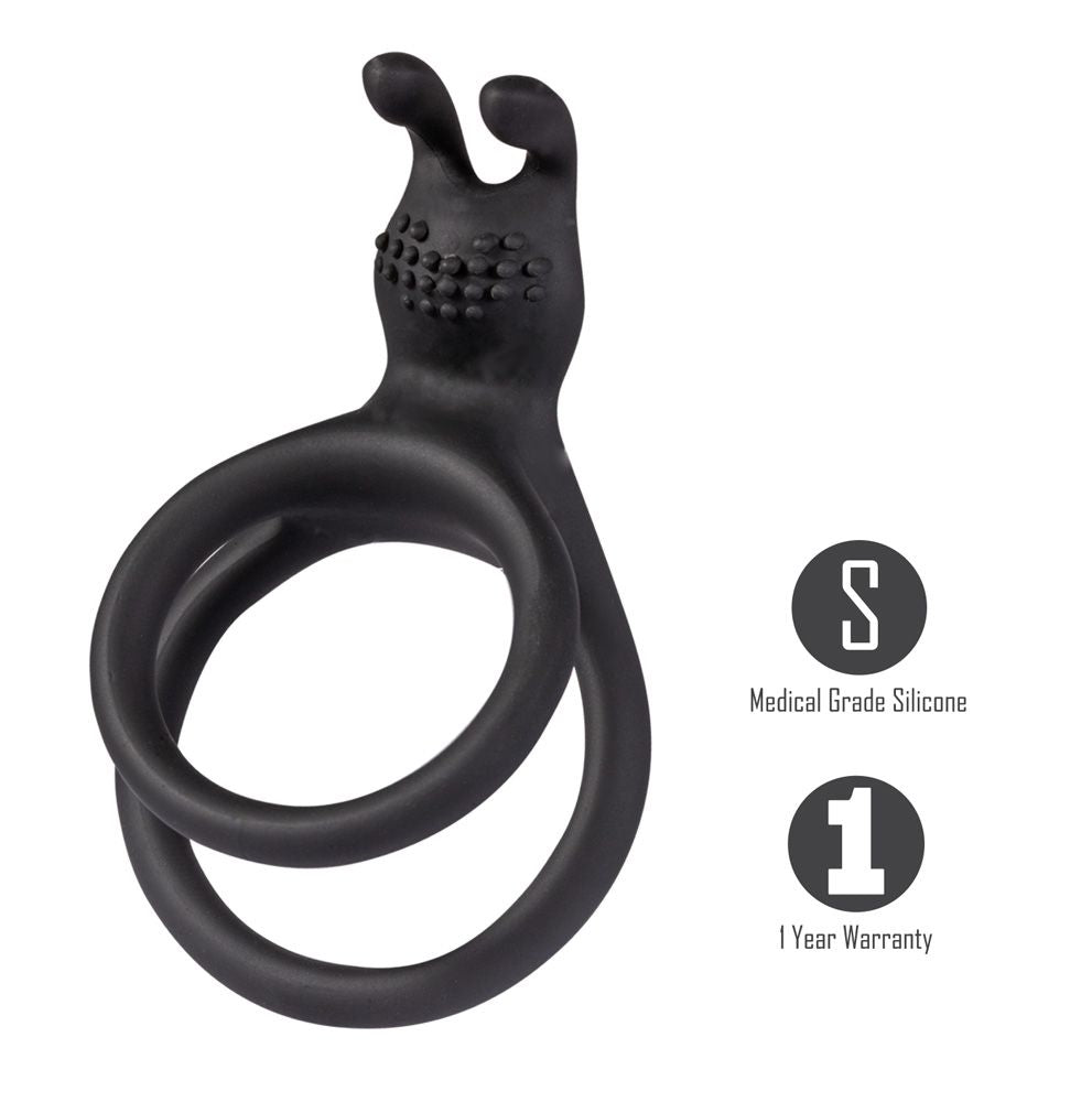 Atlas Silicone Bunny Headed Cock Ring