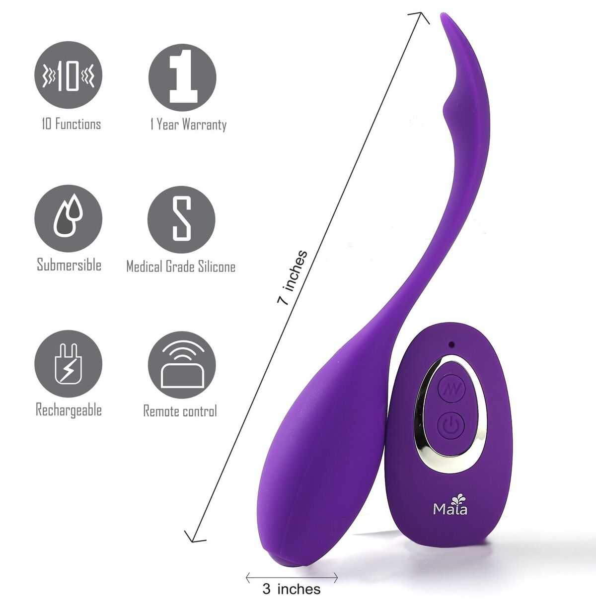 Syrene Maia Remote Luxury Bullet Vibrator