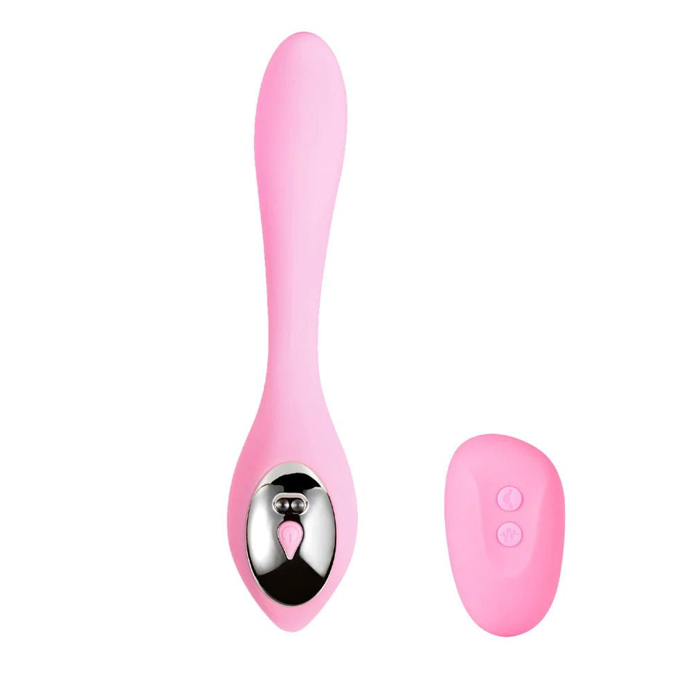 Harmonie Pink Bendable Dual Vibrator W/ Remote Control