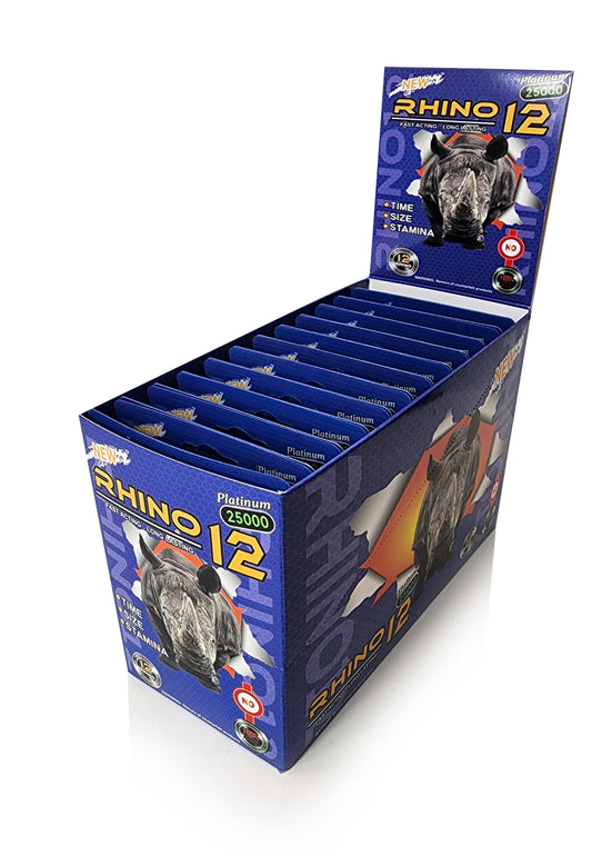 Rhino 12 Platinum 25000 2 Pack 24 Pc Display