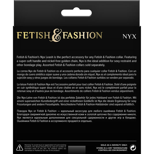 Fetish & Fashion Nyx Leash Black