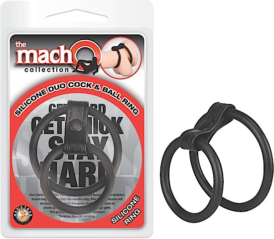 Macho Silicone Duo Cock & Ball Ring