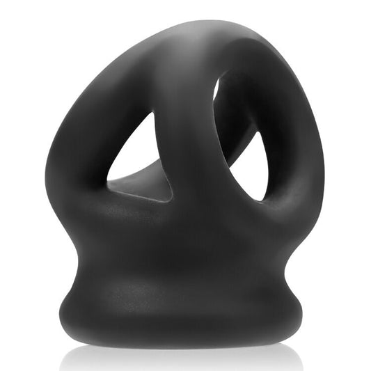 Tri Squeeze Cocksling Ball Stretcher Oxballs Silicone Tpr Blend Ice