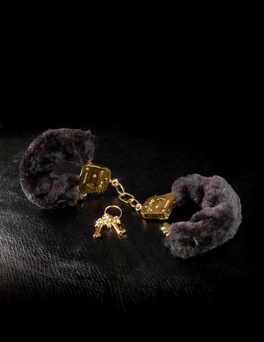 Fetish Fantasy Gold Deluxe Furry Cuffs