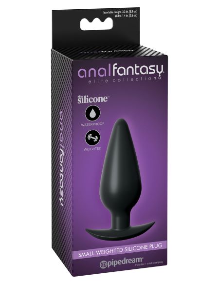 Anal Fantasy Elite Small Weighted Silicone Plug