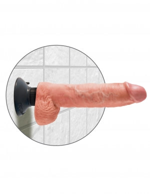 King Cock 10in Cock W/balls Vibrating