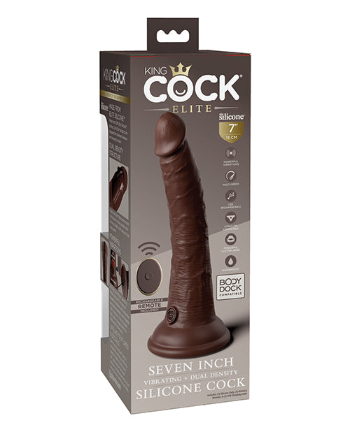 King Cock Elite 7 In Vibrating Dual Density