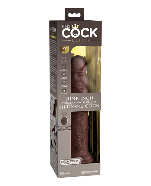 King Cock Elite 9 In Vibrating Dual Density