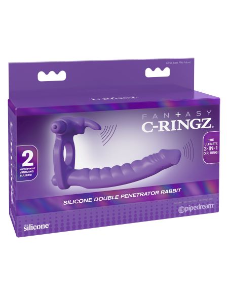 Fantasy C-ringz Double Penetrator Rabbit