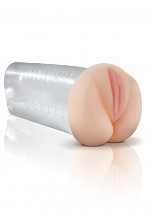 Pdx Extreme Deluxe See Thru Stroker Clear/pink