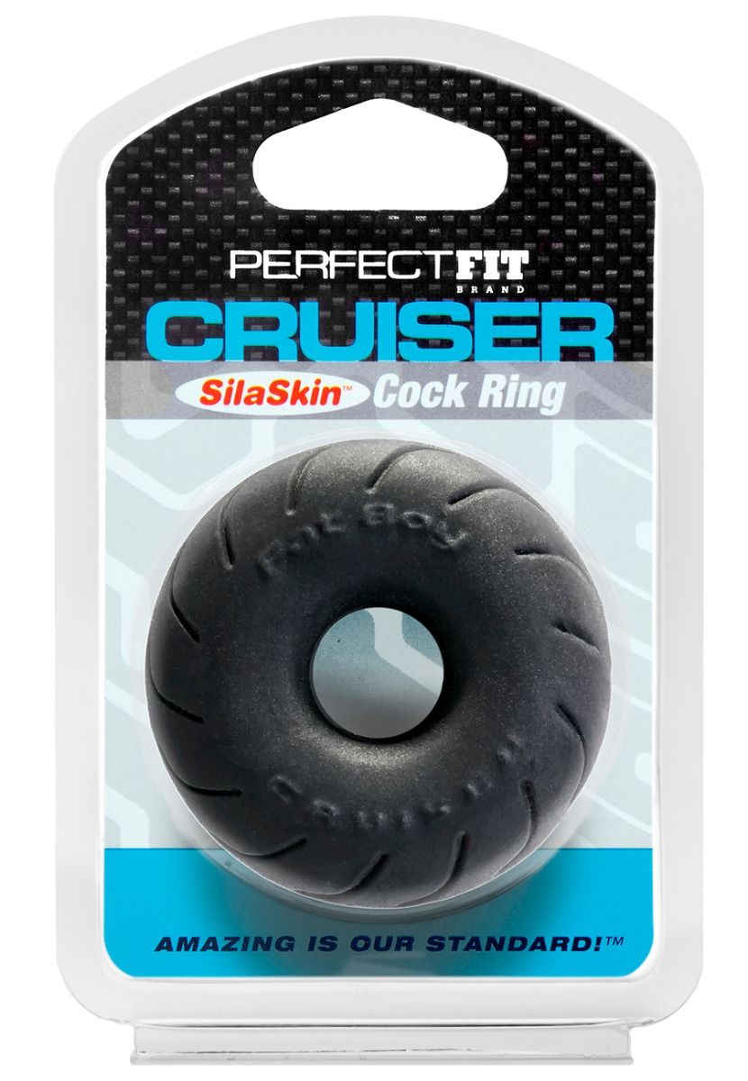 Perfect Fit Siliskin Cruiser Ring 2.5 Black "