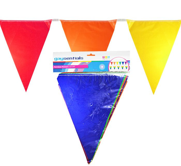 Rainbow Solid Pennants