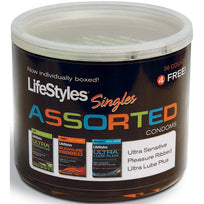 Lifestyles Assorted Singles 40 Pc Jar