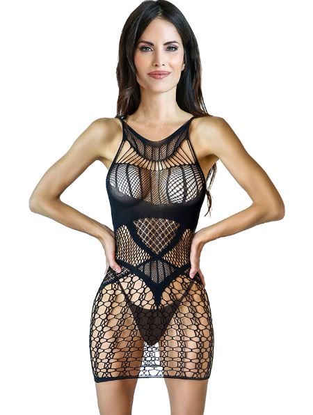 Flirty Fishnet Dress