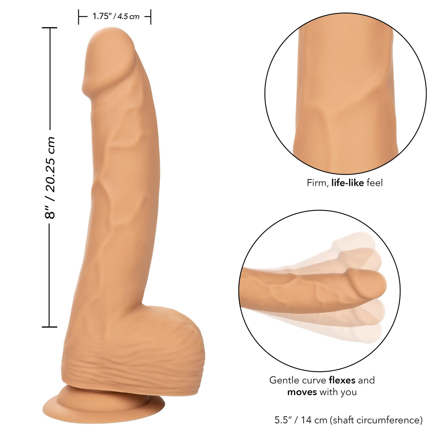 Silicone Studs 8in