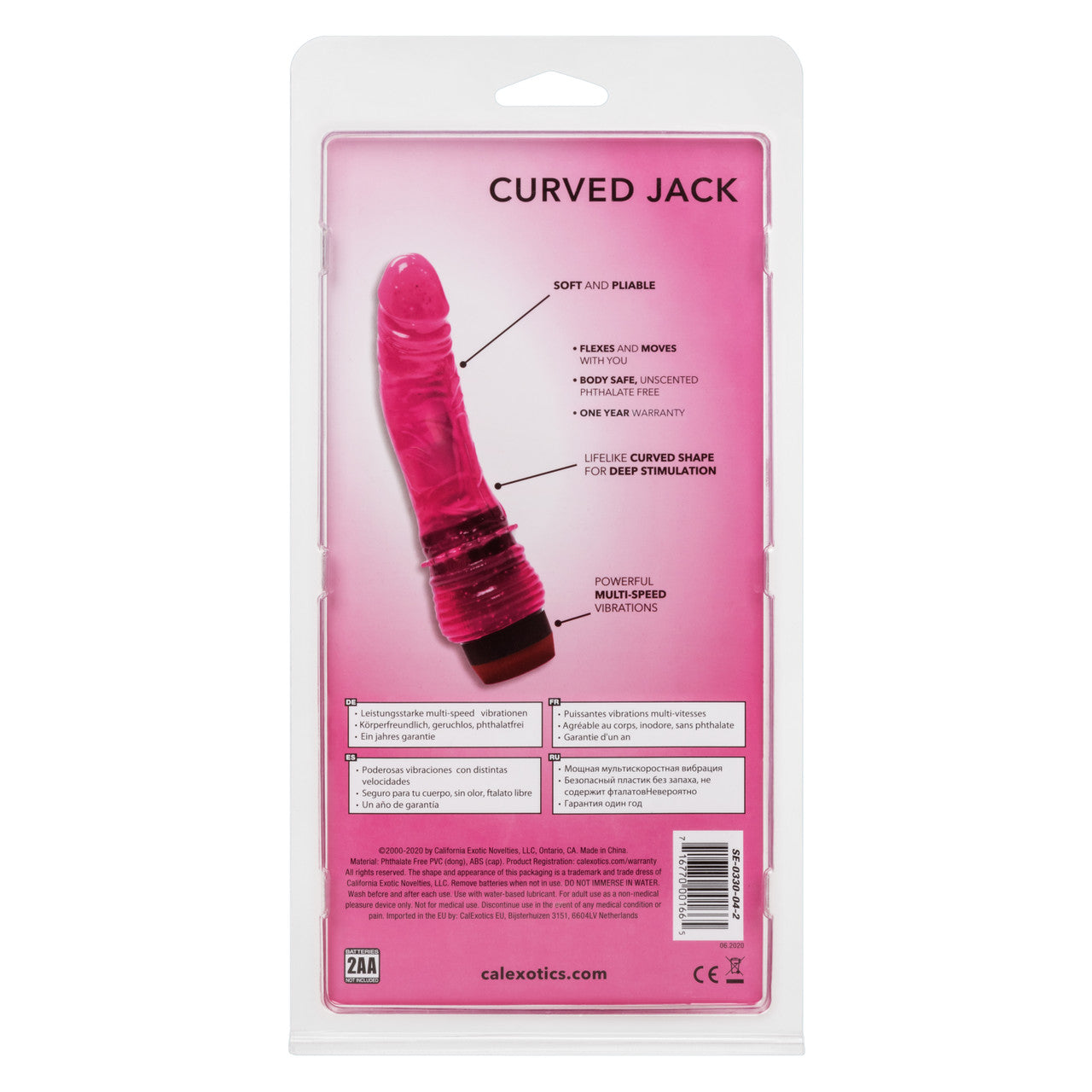 Hot Pinks Curved Penis In