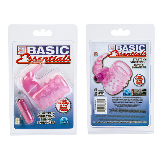 Basic Essentials Stretchy Bunny Enhancer Vibrating