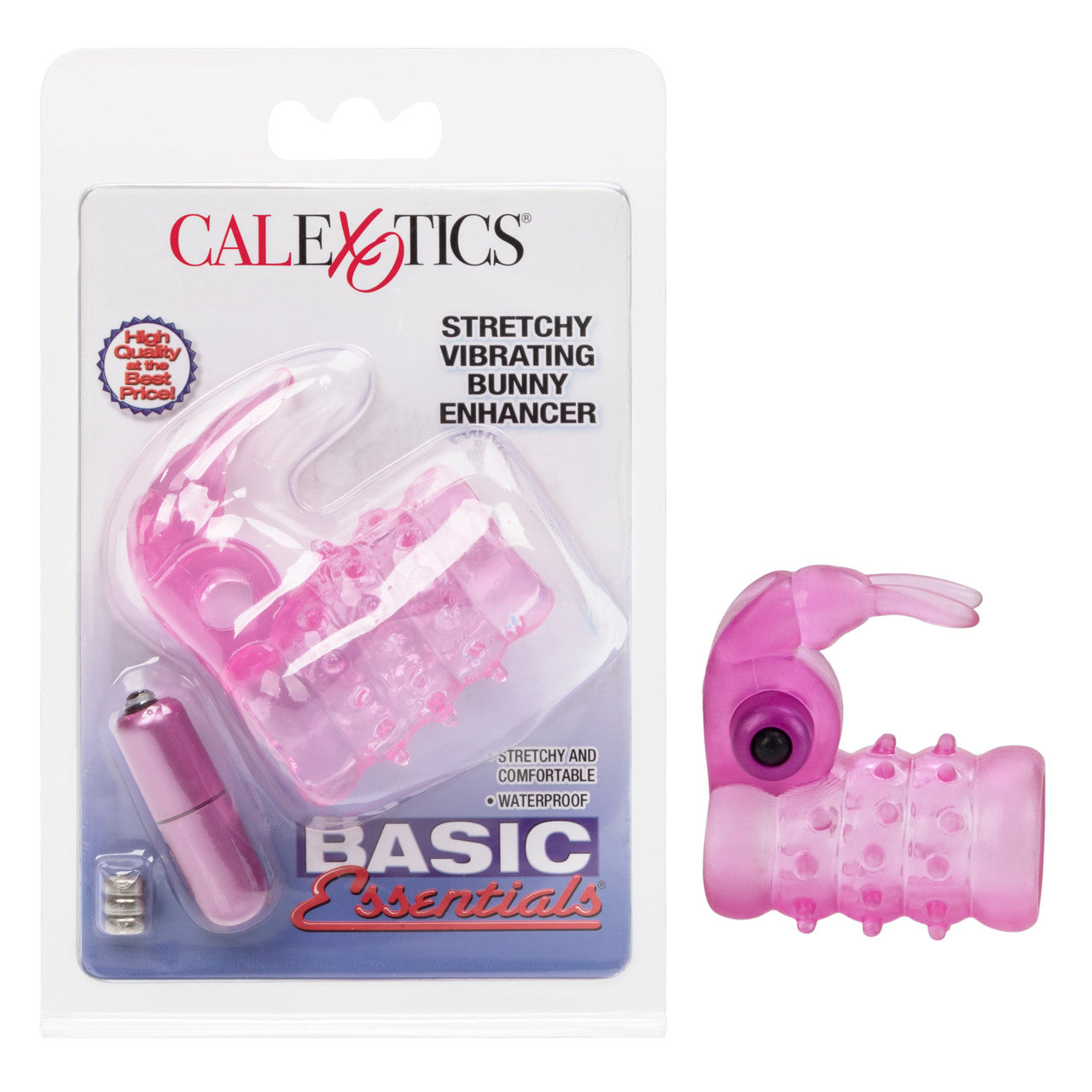 Basic Essentials Stretchy Bunny Enhancer Vibrating