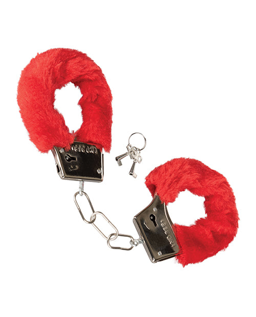 Playful Furry Cuffs Red