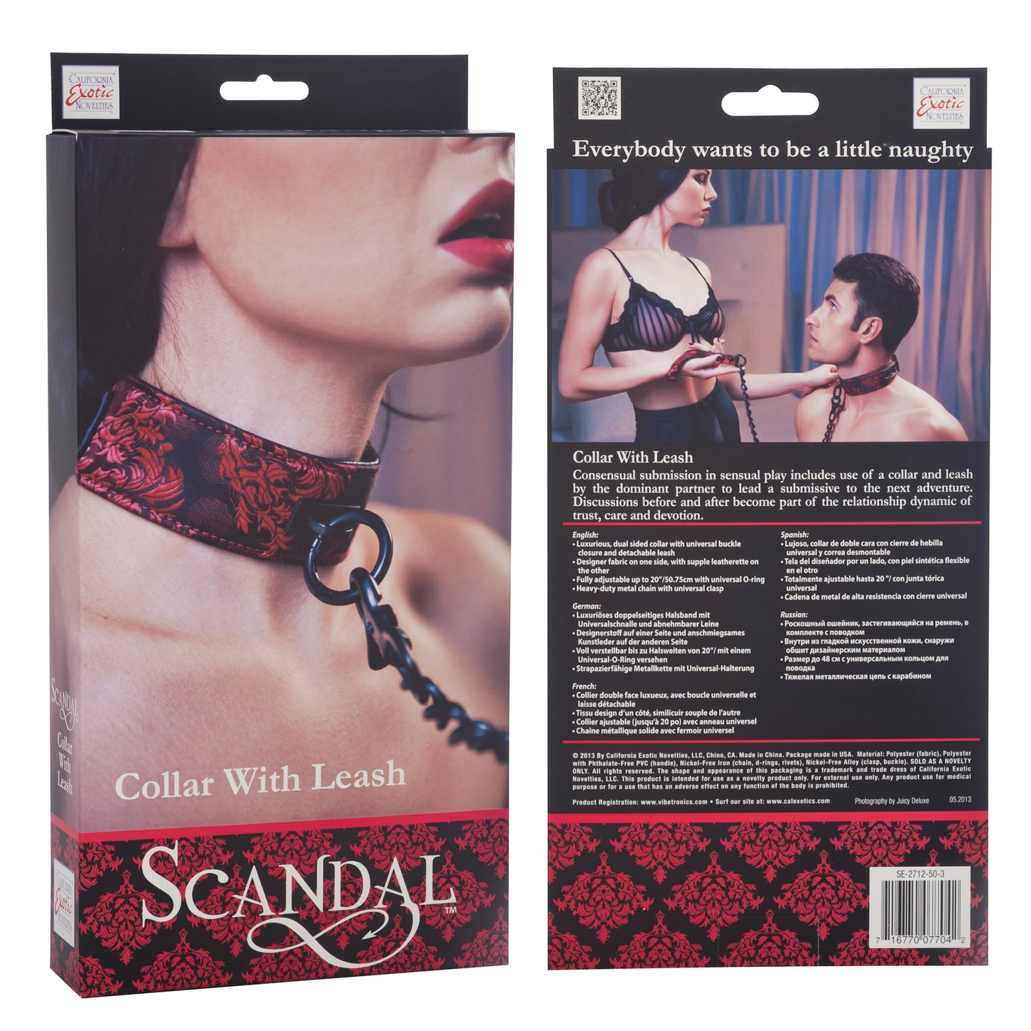 Scandal Collar With Leash