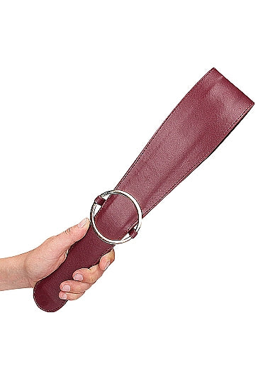 Ouch Halo Belt Flogger Burgundy