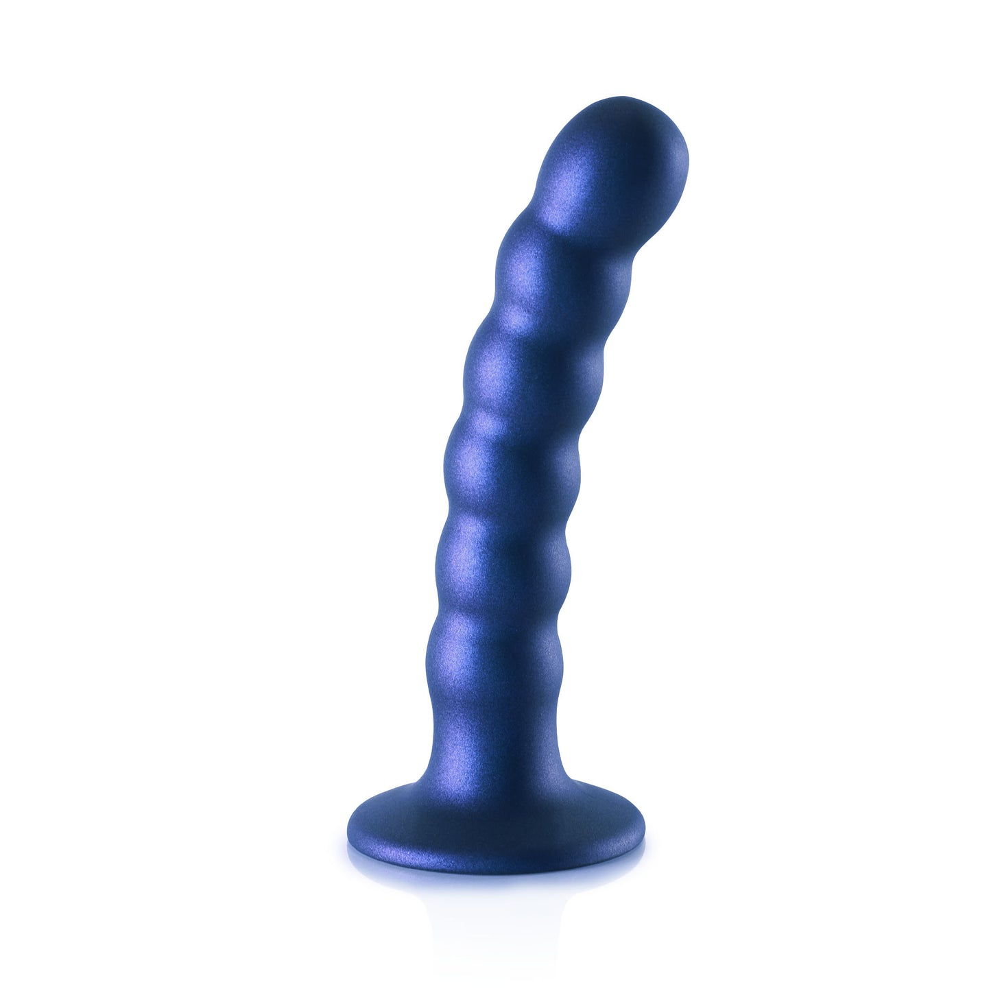 Ouch! Beaded Silicone G-spot Dildo 5 In Metallic