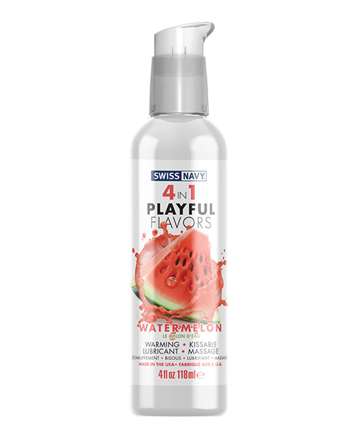 Swiss Navy 4 In 1 Playful Flavors Watermelon 4oz