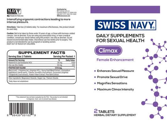 Swiss Navy Climax For Her