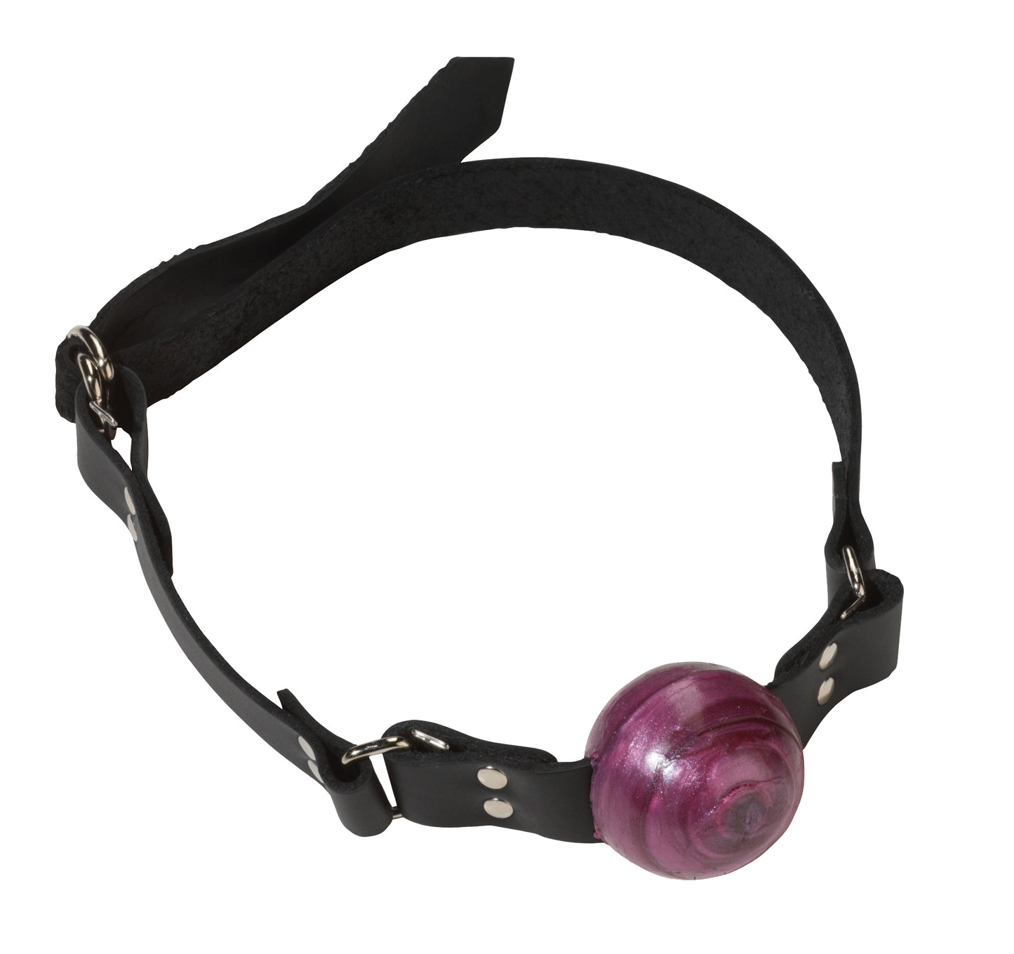 1 1/2 In Purple Ball Gag W/ Buckle