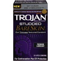 Trojan Studded Bareskin 10 Pack