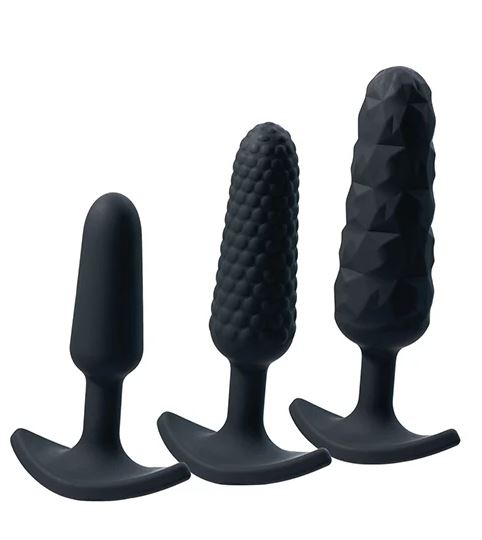 Trio Anal Plug Set Black