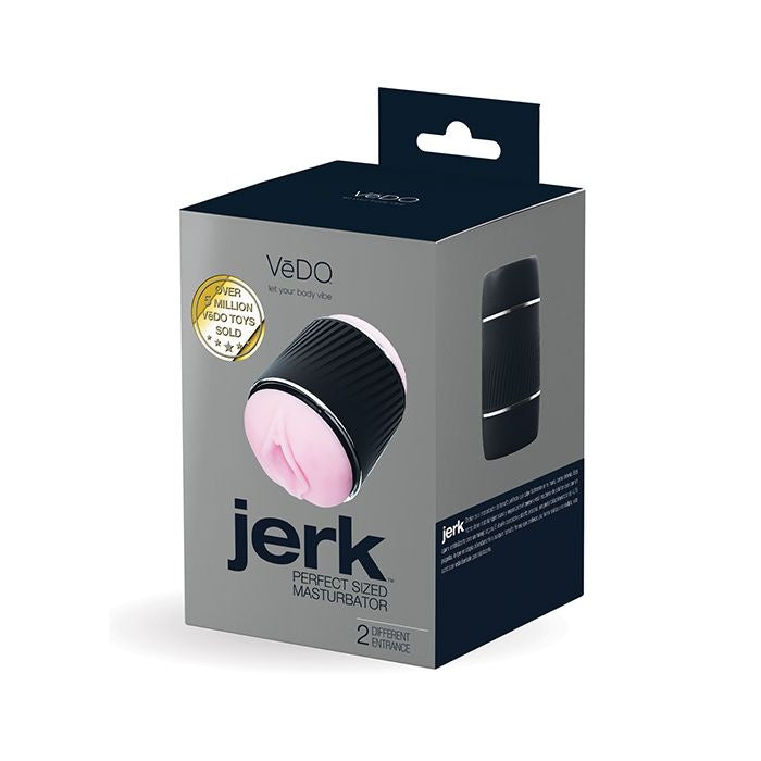 Jerk Masturbation Sleeve Black With Pink Sleeve