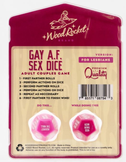 Gay Af Gay Lesbian Sex Dice