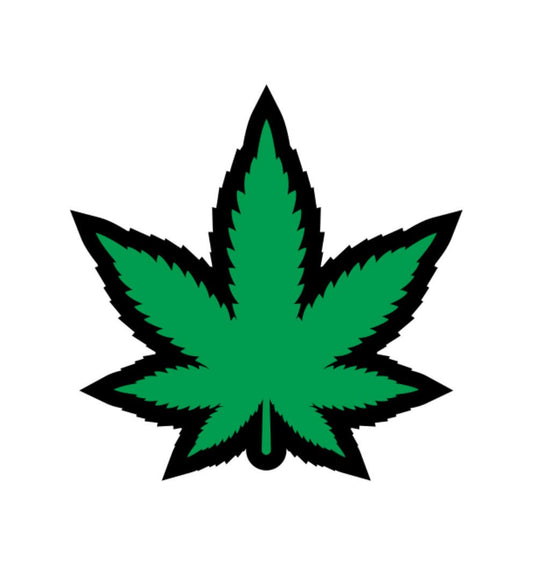 Green Marijuana Leaf Pin