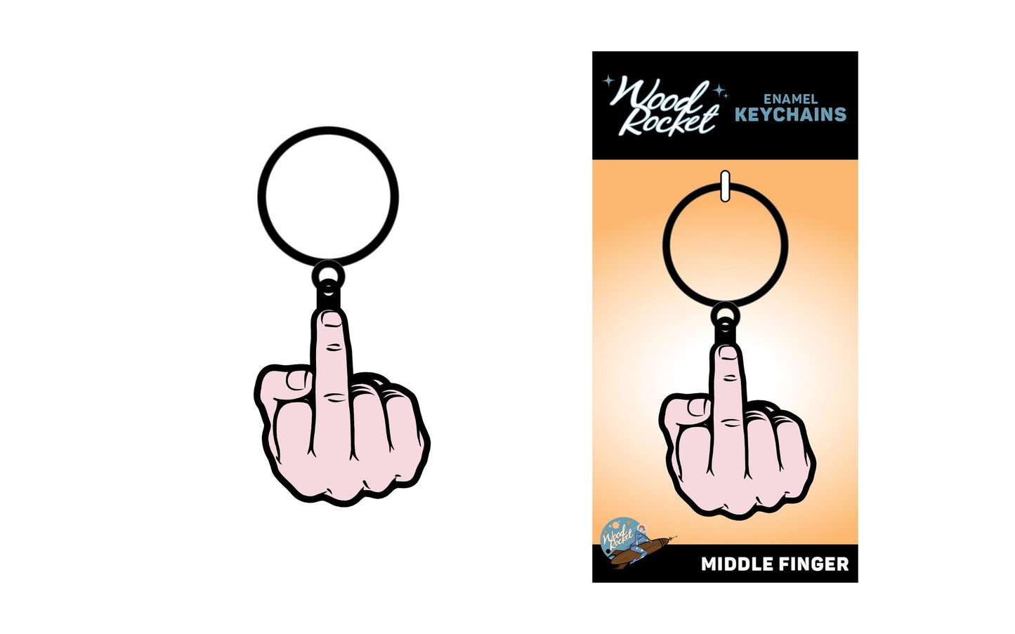 Middle Finger Keychain