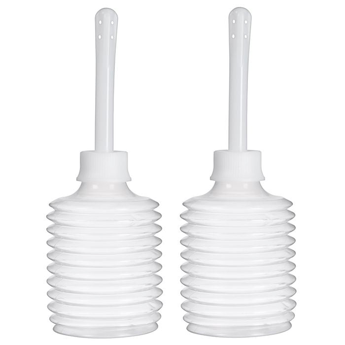 Cloud 9 Fresh + Portable Anal Enema Douche 3.3 Oz Ez Squeeze Bulb 2 Pack