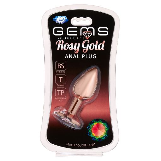 Gems Rosy Gold Anal Plug