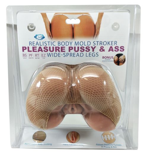 Cloud 9 Realistic Pussy & Ass Body Mold W/spread Legs