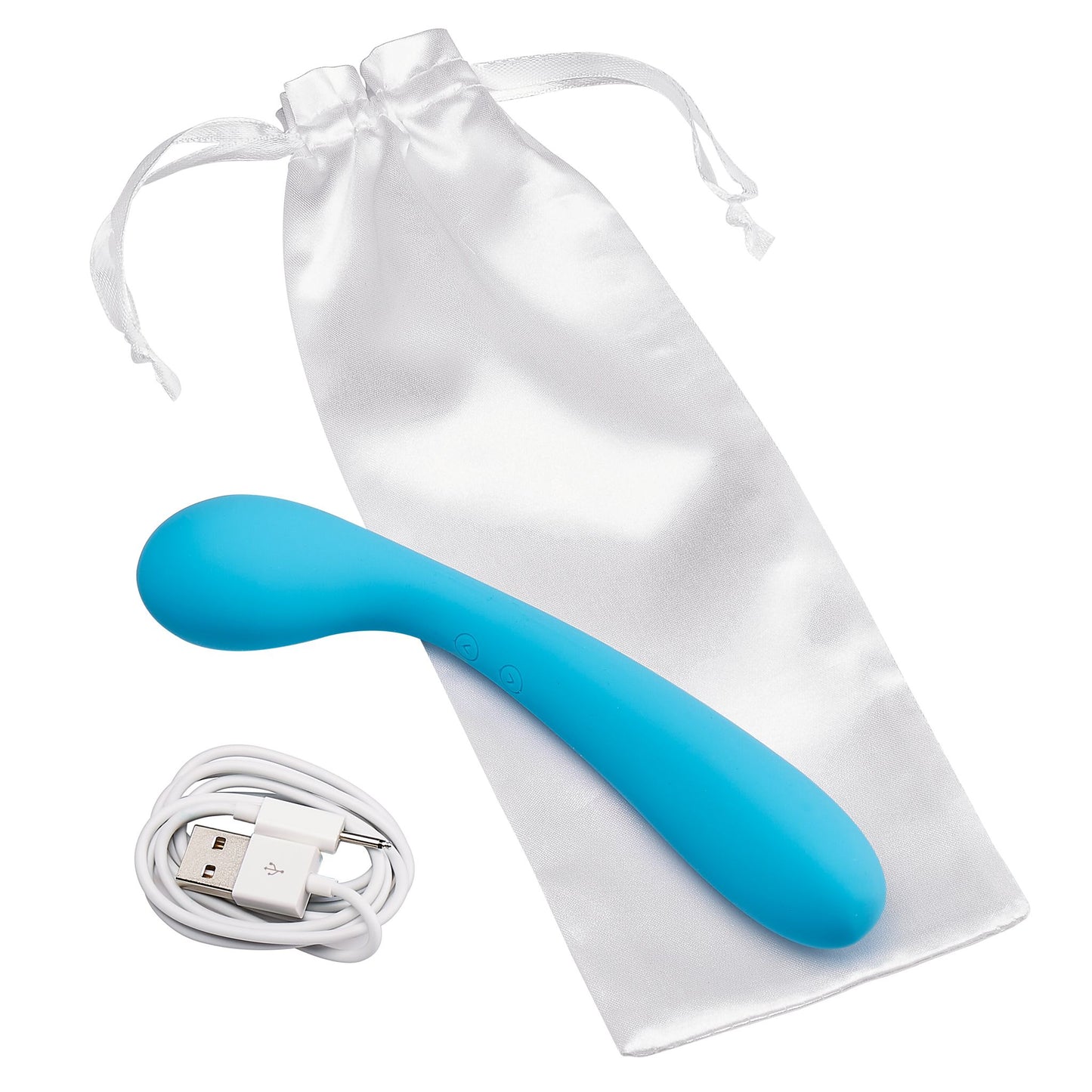 Cloud 9 Health & Wellness Rechargeable G-spot Slim 7in Dual Motors Aqua Blue