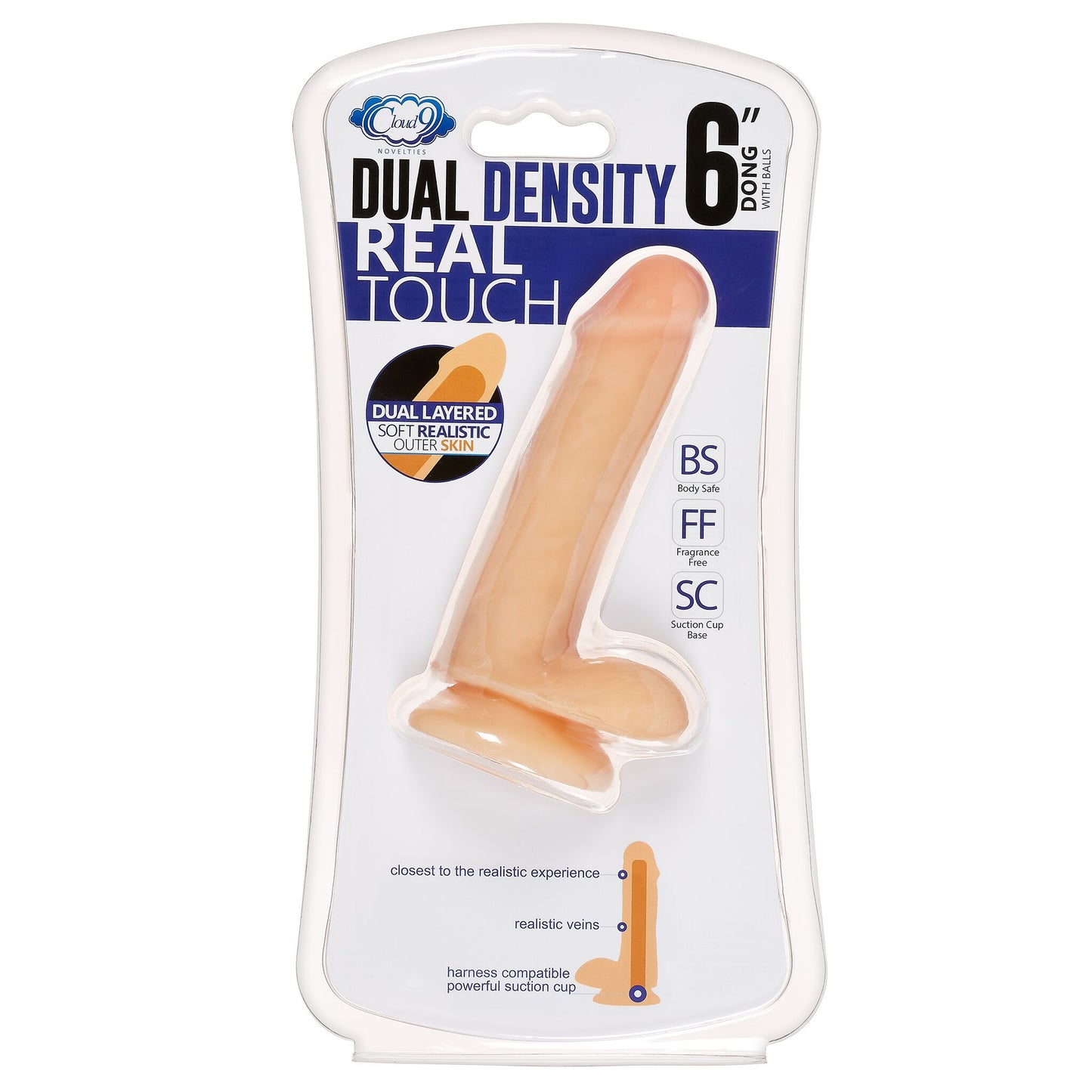 Cloud 9 Dual Density Dildo Touch W/ Balls