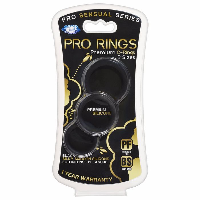 Cloud 9 Pro Sensual Silicone Cock Ring 3 Pack